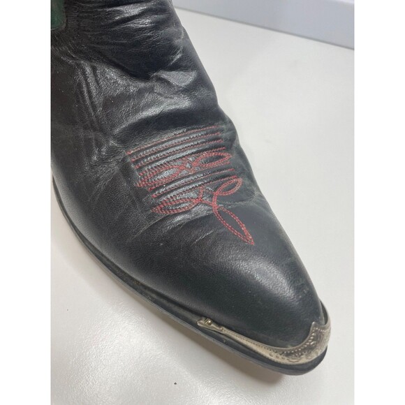 Code West Women’s Size: 9 M Teal Green Leather Cowboy Boots USA Vintage - Picture 12 of 16